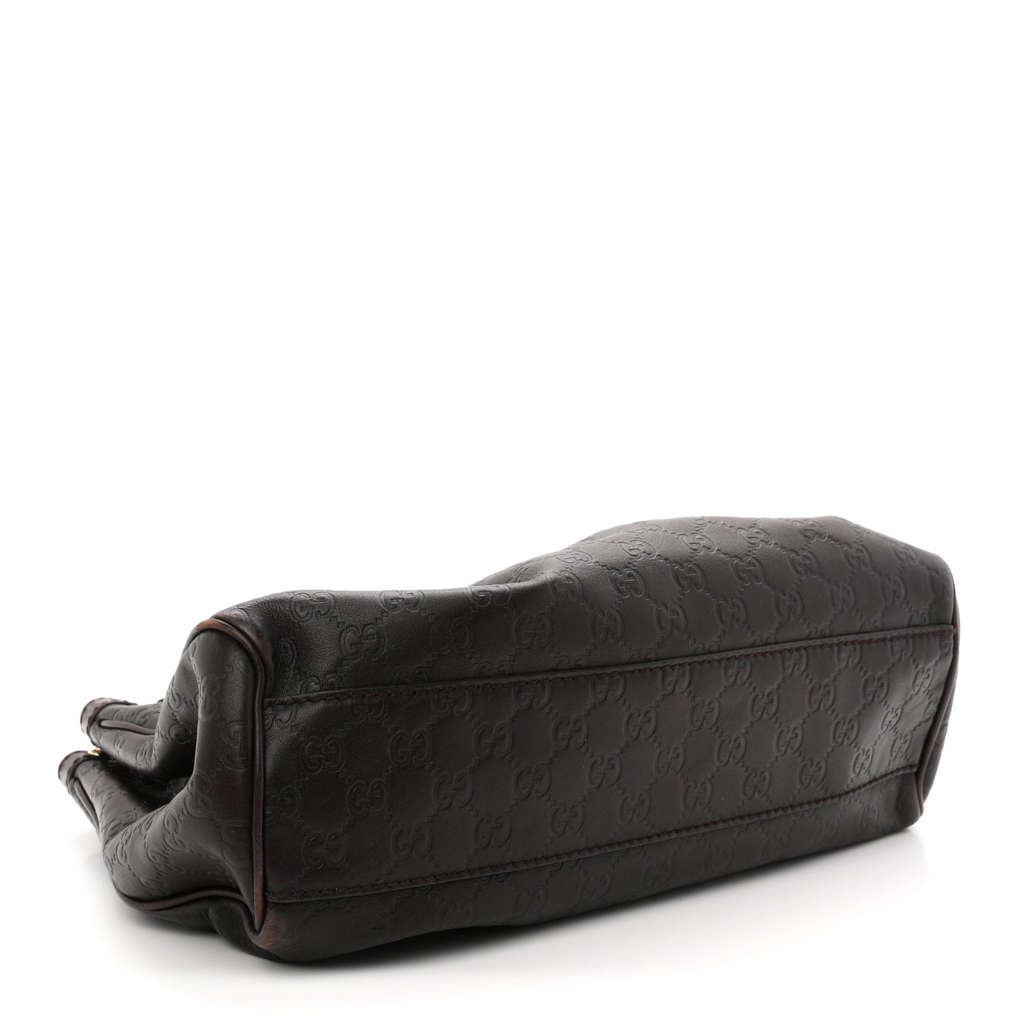 Guccissima Medium Sukey Tote  Chocolate