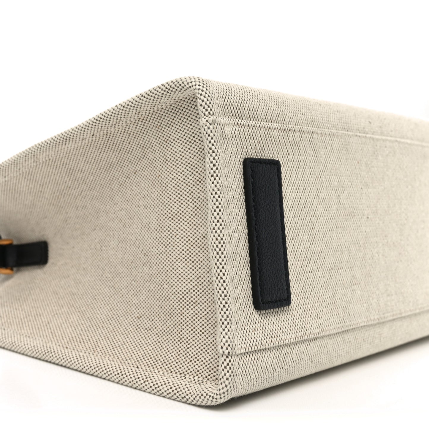 Canvas Calfskin La Medusa Small Tote Bag Beige