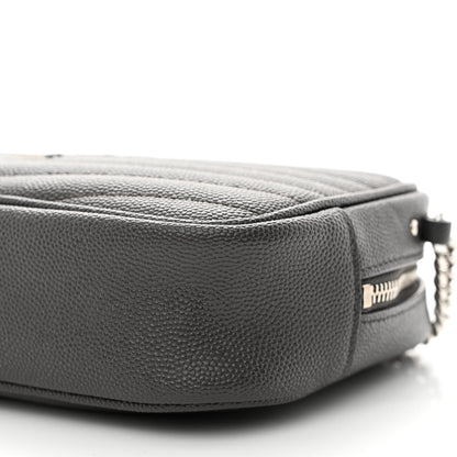 Saint Laurent Grain De Poudre Matelasse Monogram Mini Lou Camera Bag Storm 10 of 10