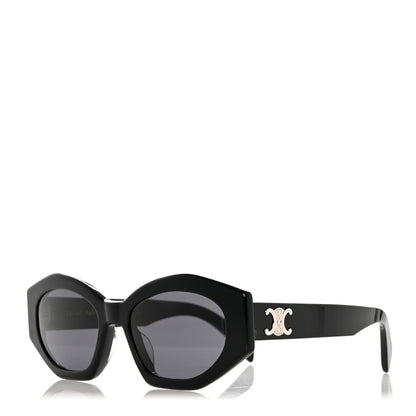 Celine Acetate Triomphe 01 Sunglasses CL 40238U Black 1 of 8