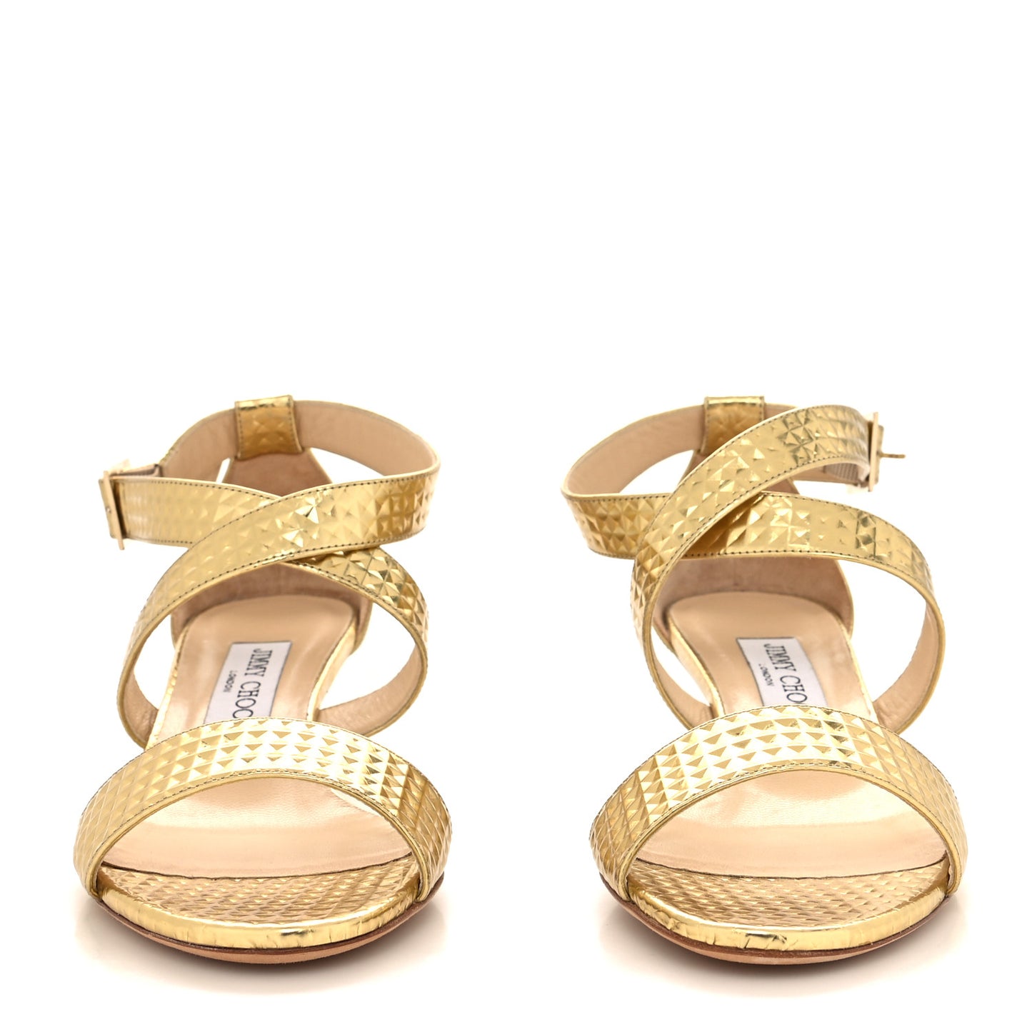 Cubed Mirror Chiara Pumps 38.5 Gold