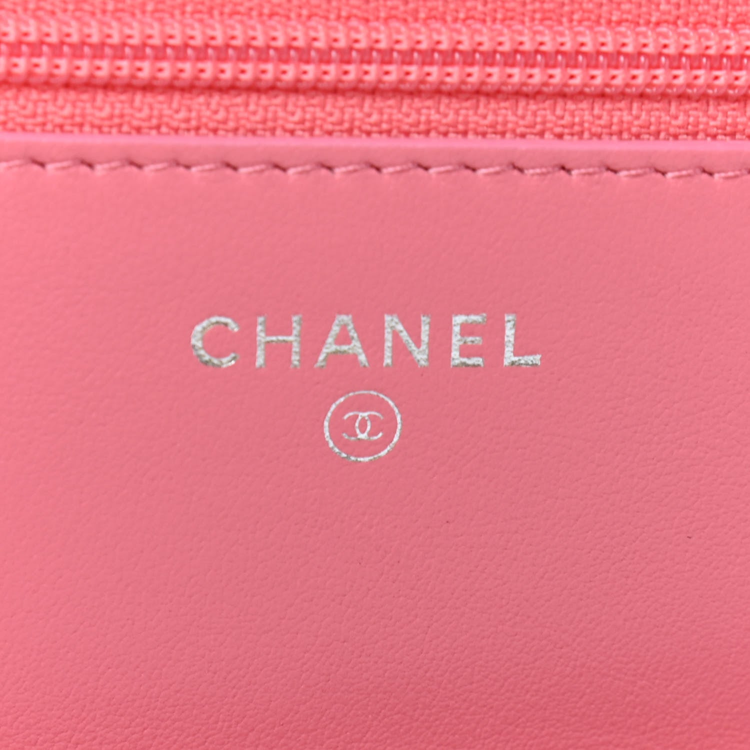 Chanel Calfskin Chevron Quilted Boy Wallet On Chain WOC Pink 8 of 10