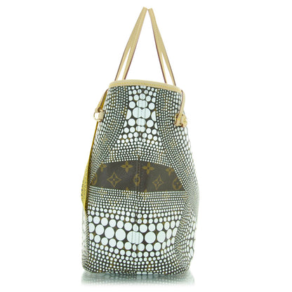 Louis Vuitton Monogram Kusama Waves Neverfull MM White 4 of 10