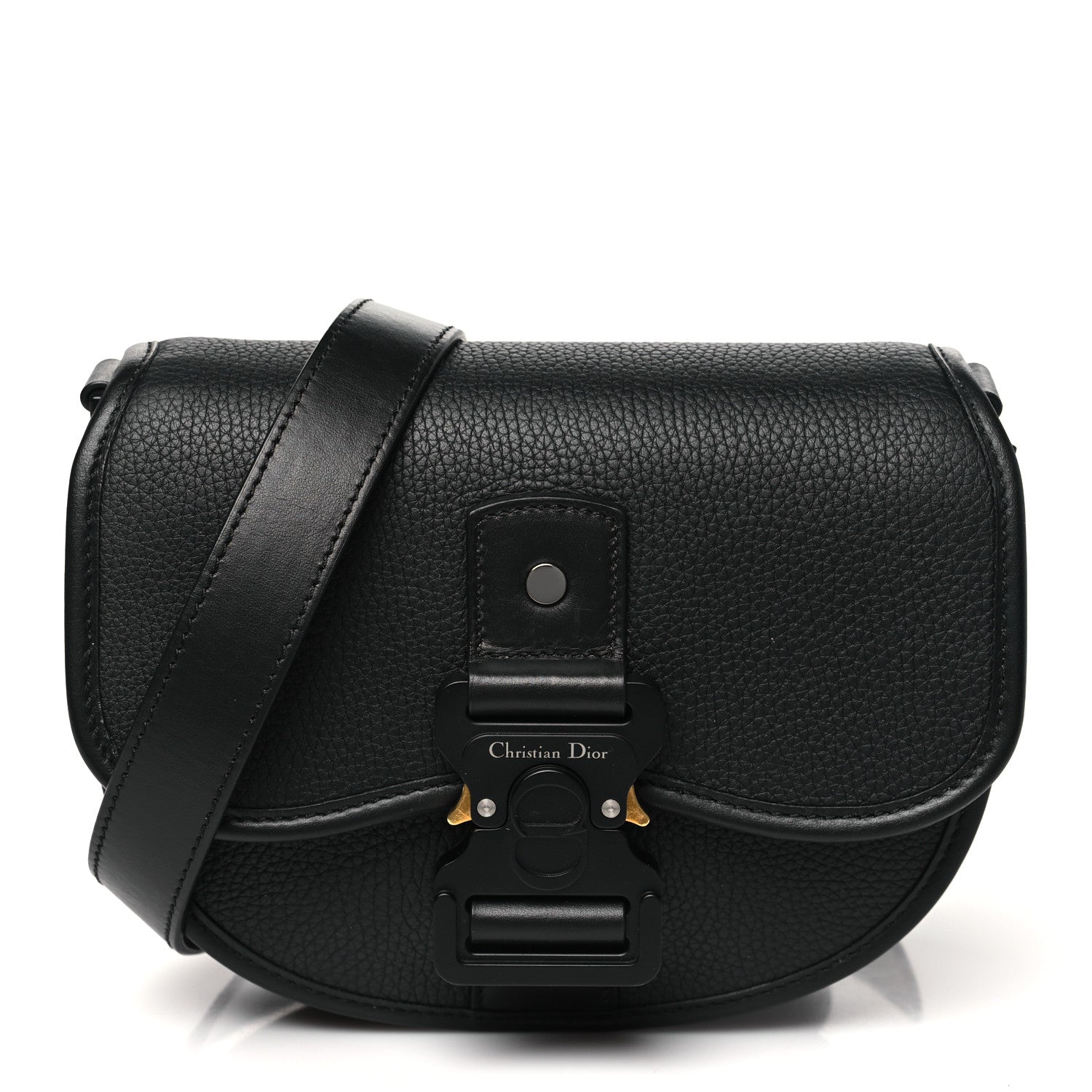 Christian Dior Grained Calfskin Mini Gallop Bag With Strap Black 1 of 10