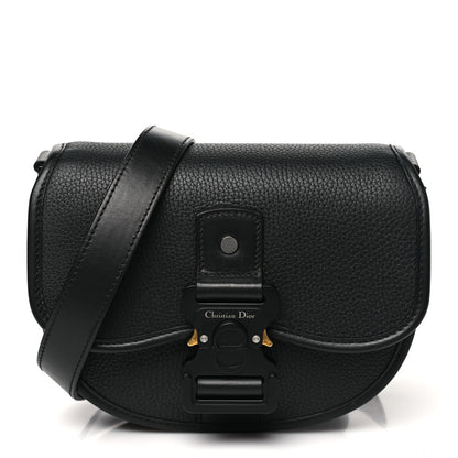 Christian Dior Grained Calfskin Mini Gallop Bag With Strap Black 1 of 10