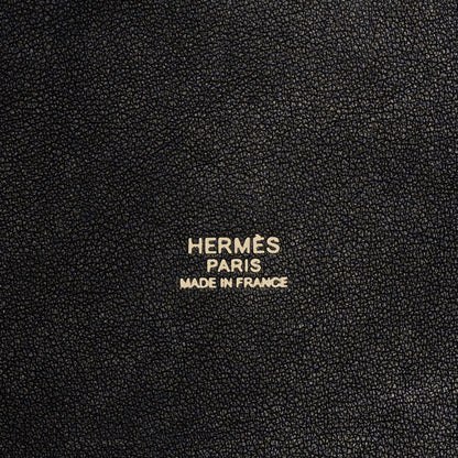 Hermes Feutre Swift Picotin Lock 18 PM  Bleu Nuit Black 5 of 10