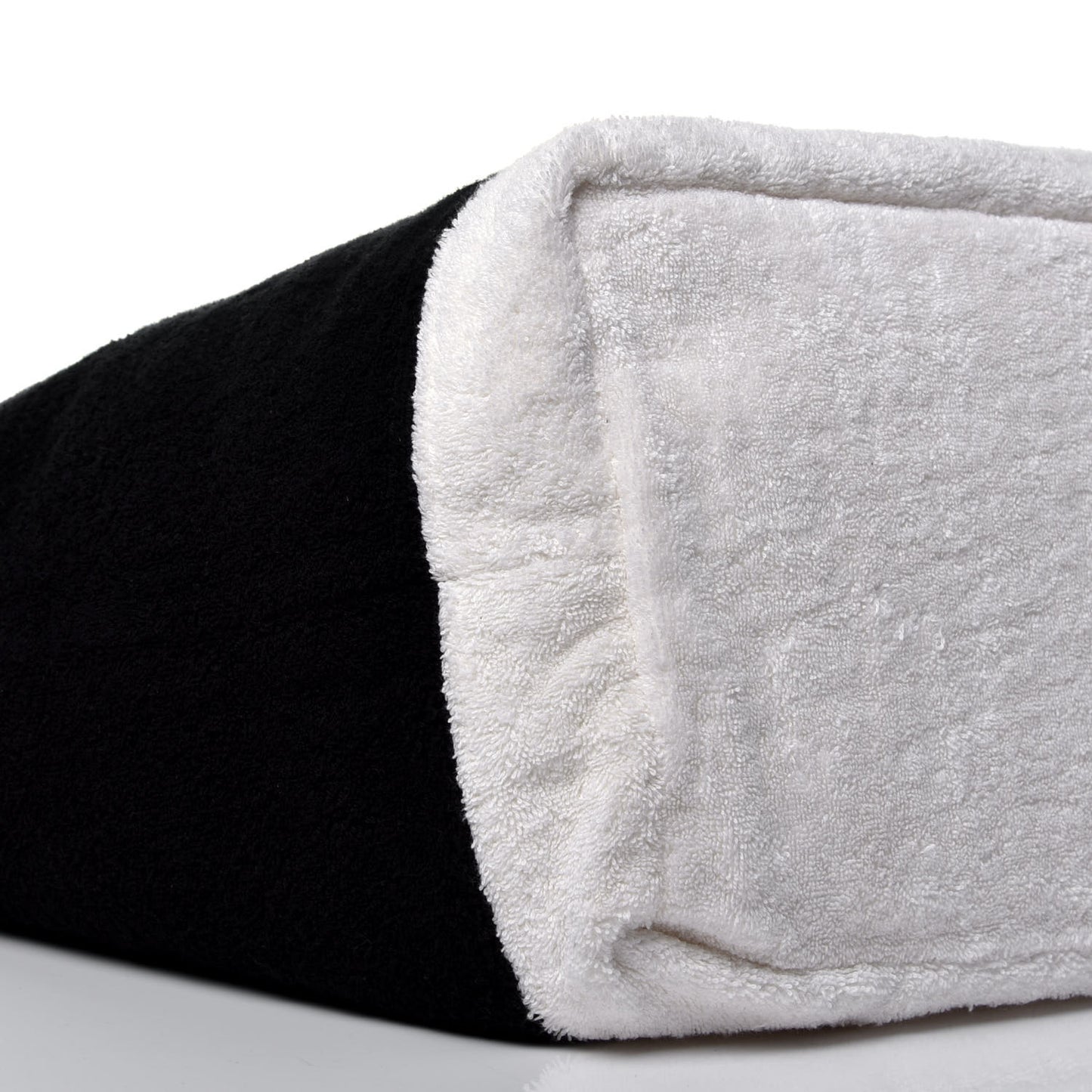 Terry Cotton CC Beach Tote Towel Set Black White