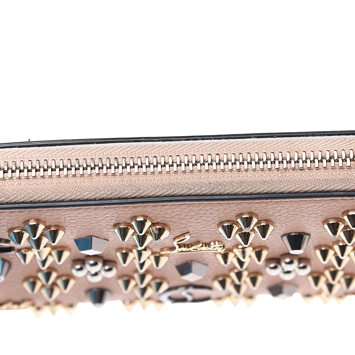 Calfskin Loubinthesky Panettone Wallet Nude Multimetal