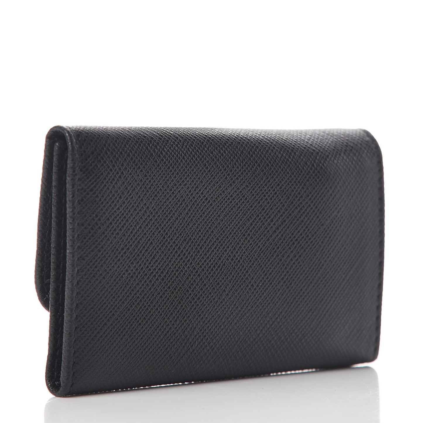 Saffiano Metal 6 Key Holder Black