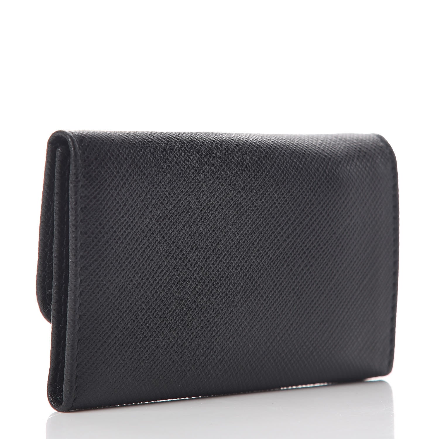 Prada Saffiano Metal 6 Key Holder Black 3 of 8