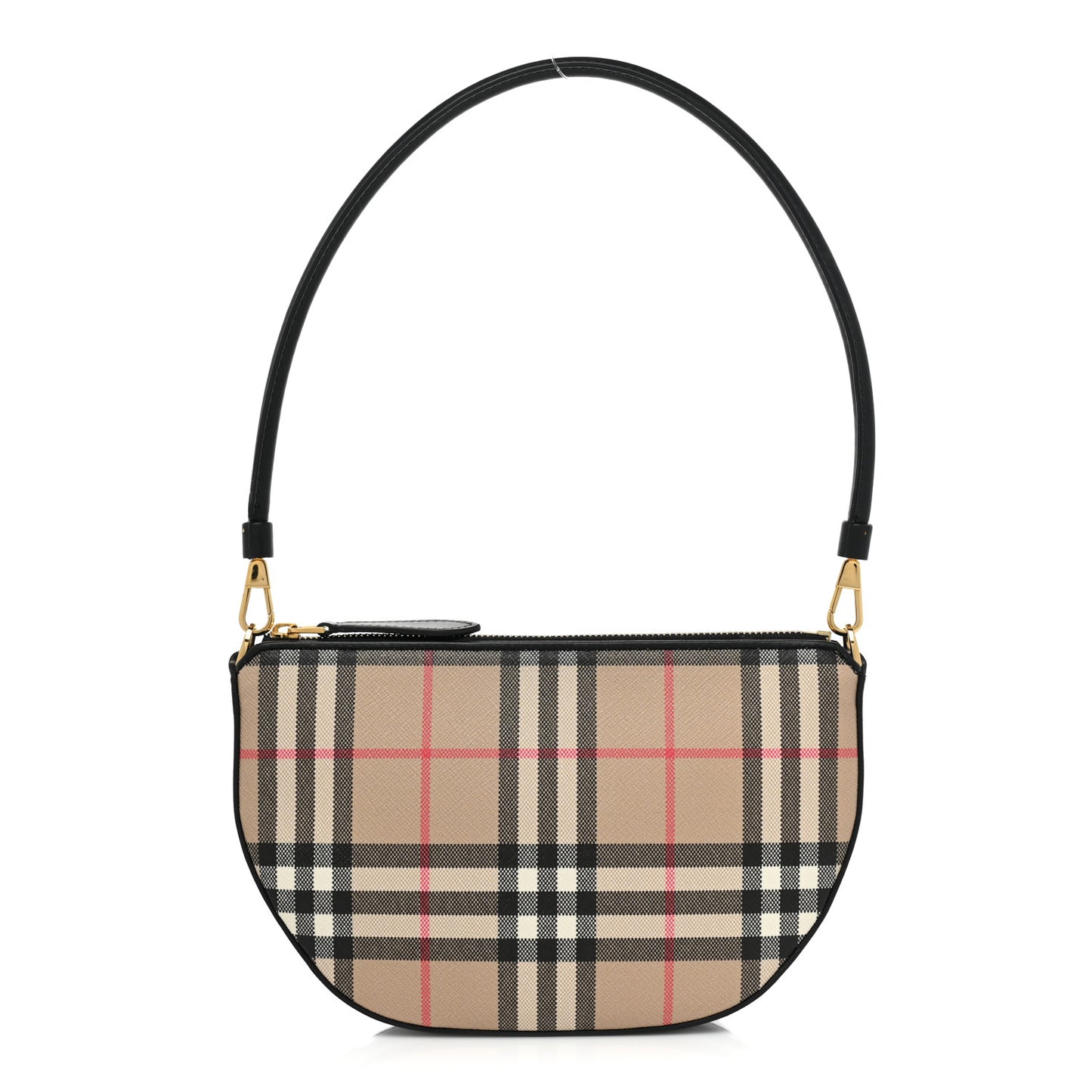 Vintage Check Calfskin Olympia Slim Pouch Archive Beige