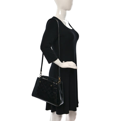 Louis Vuitton Vernis Montaigne BB Black 2 of 11