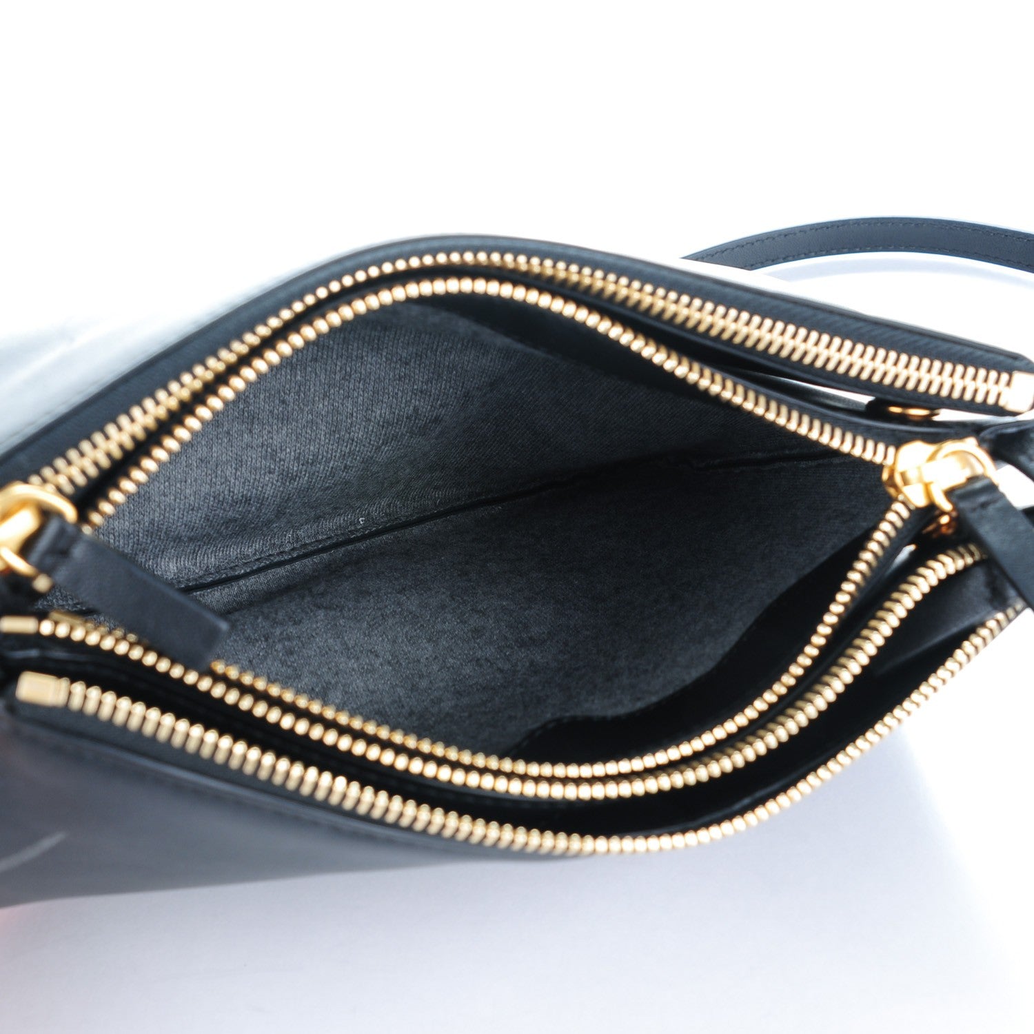Celine Lambskin Small Trio Crossbody Bag Black 5 of 8