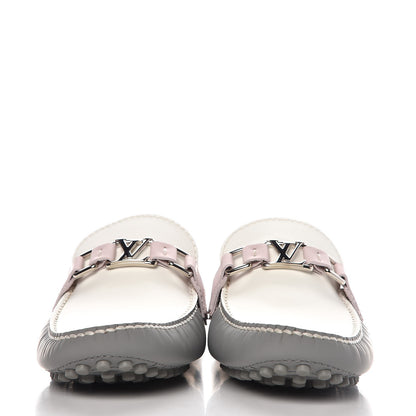 Louis Vuitton Rubber Mens Hockenheim Mocassins 6 Grey Pink 2 of 9