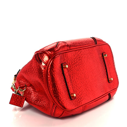 Burberry Metallic Calfskin Small Blaze Satchel Red 4 of 12