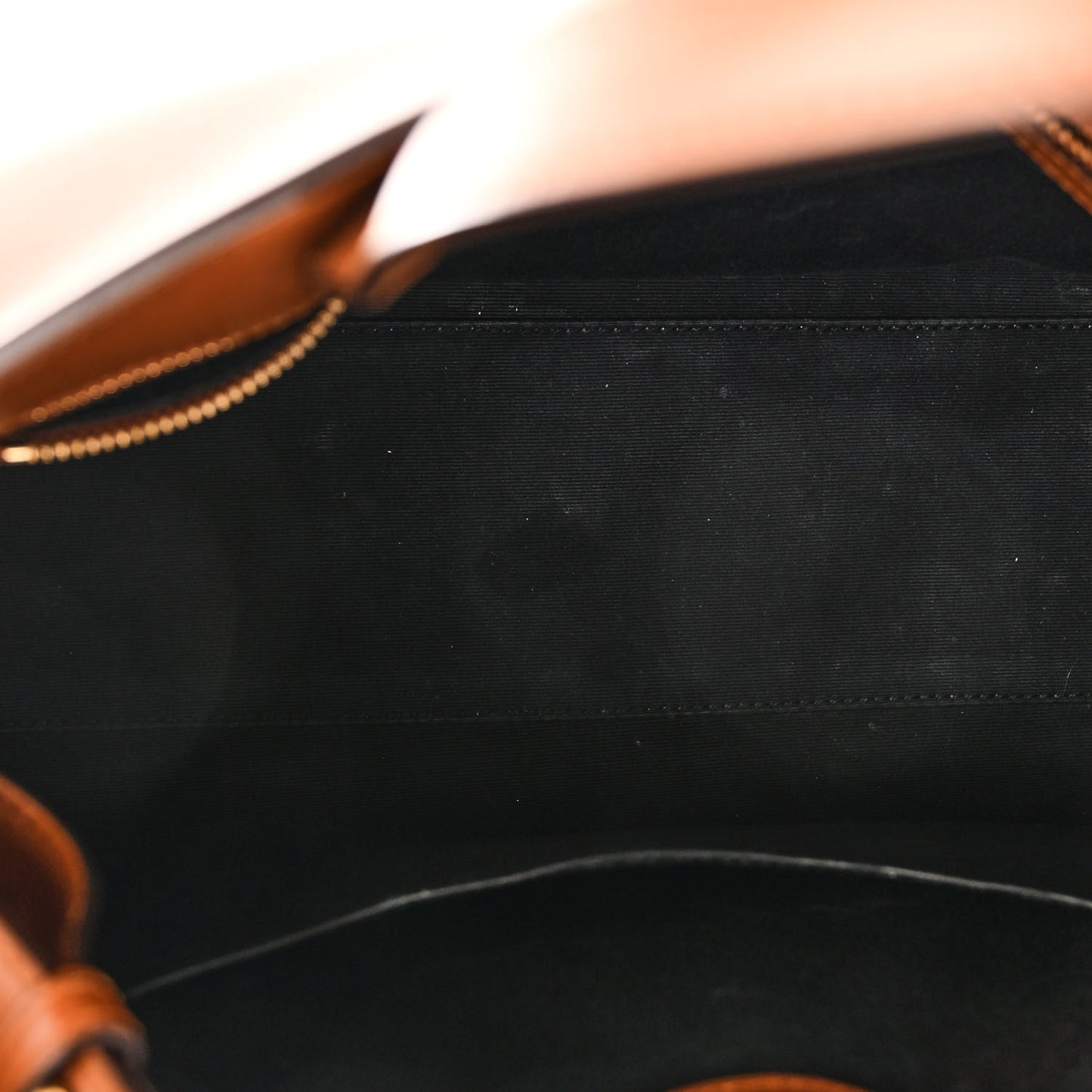 Calfskin Small Manhattan Shopper Tote Brick Ebony Dark