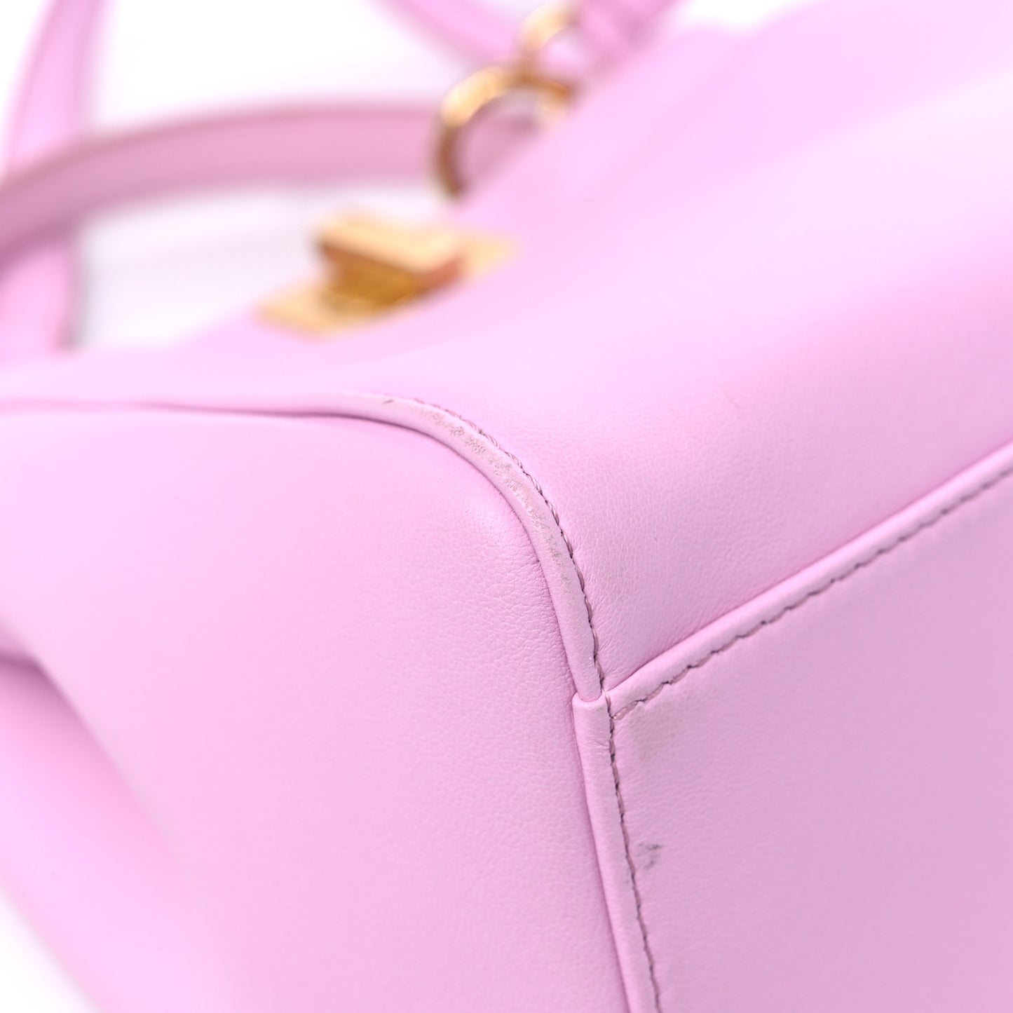 Nappa Stacked Bar Mini Peekaboo Iconic Satchel Lavanda