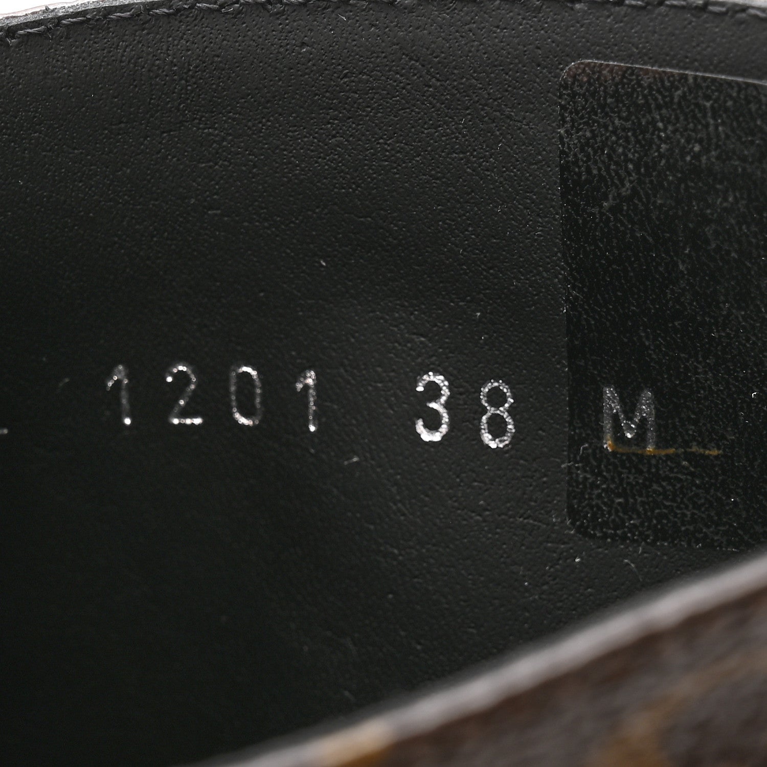 Louis Vuitton Calfskin Monogram Wonderland Flat Ranger Boots 38 Black 5 of 7