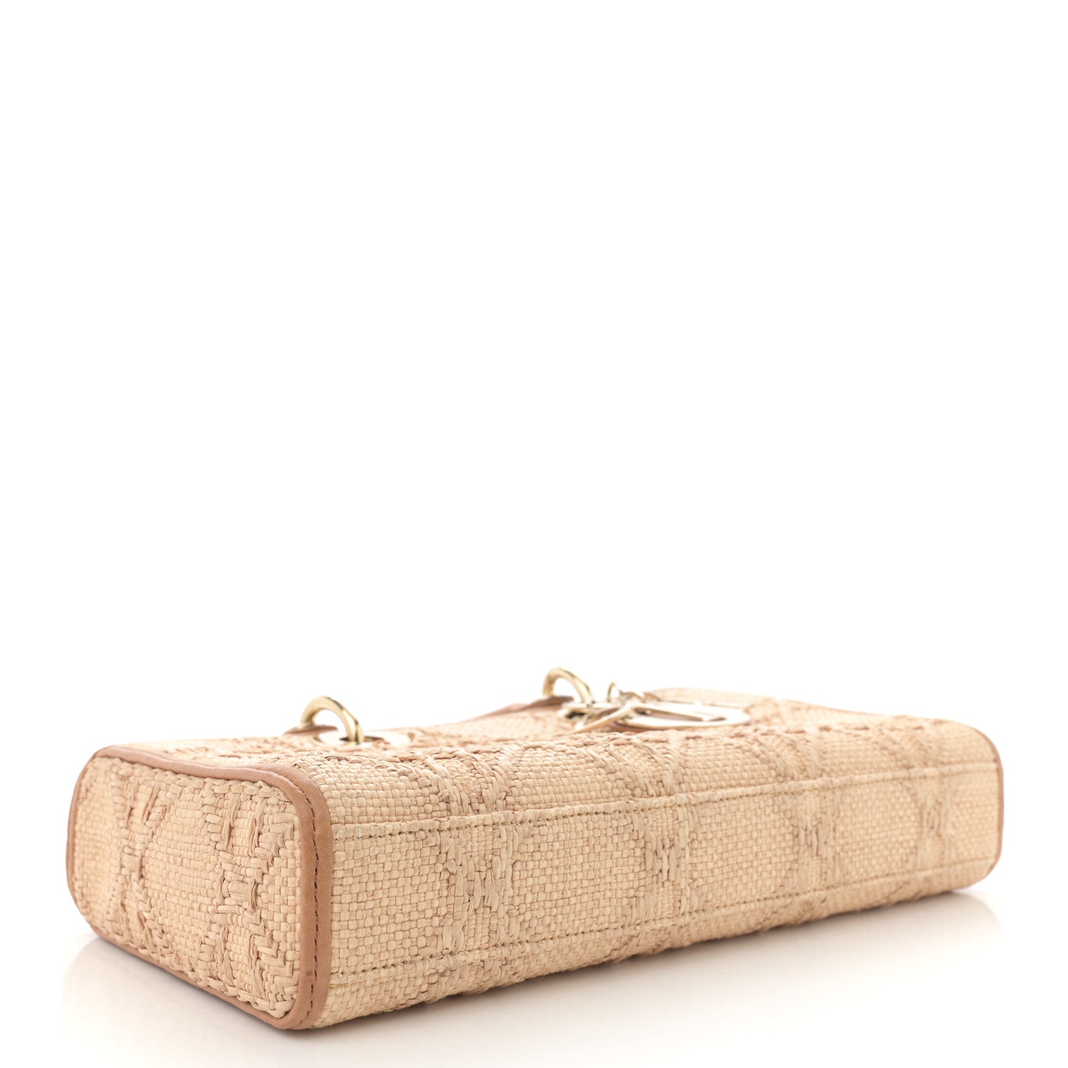 Christian Dior Raffia Macro Cannage Lady D-Joy Natural 4 of 13