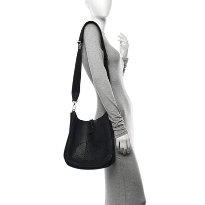 Hermes Taurillon Clemence EVELYNE III PM Black 2 of 13