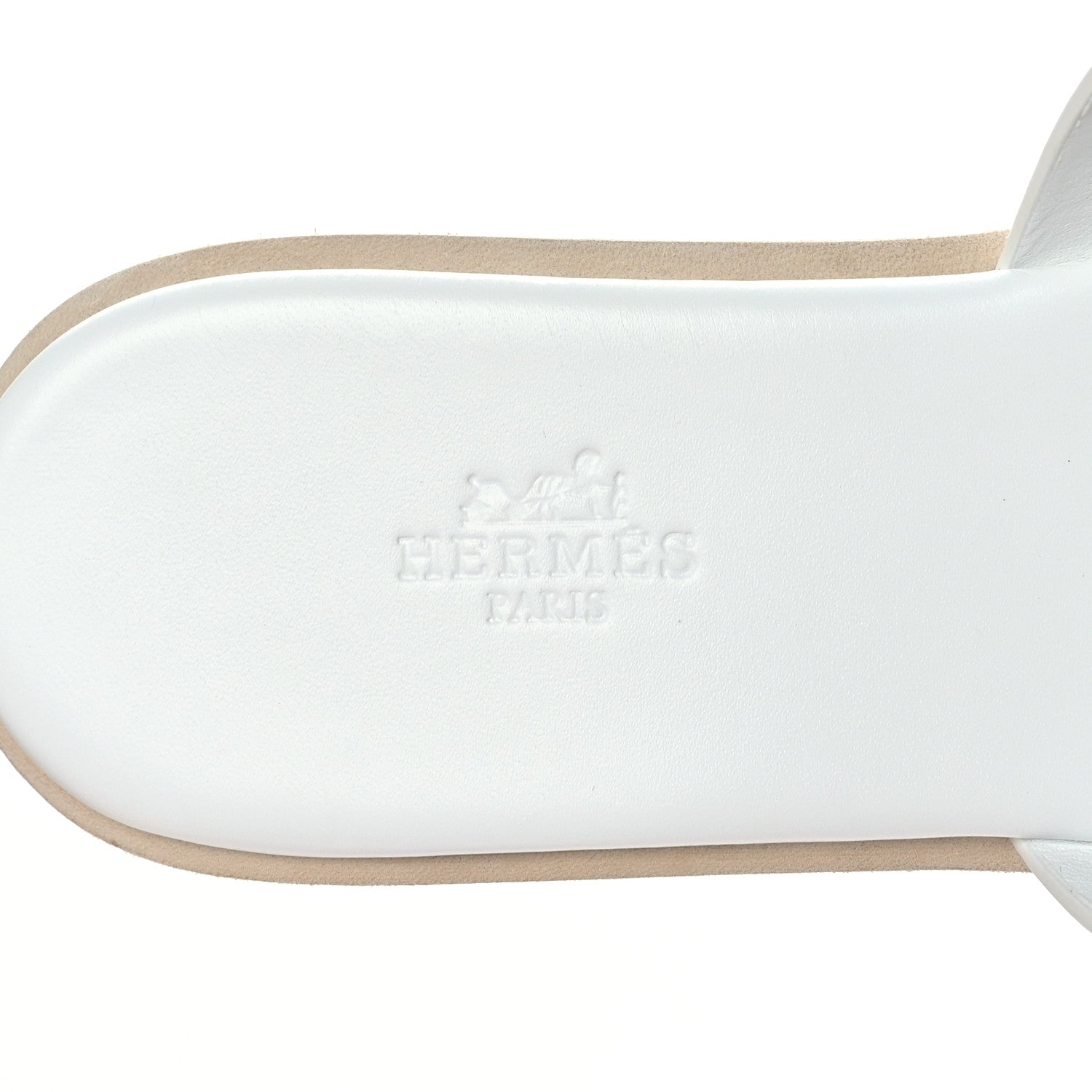 Hermes Calfskin Cork Eze 30 Sandals 39 White 7 of 9
