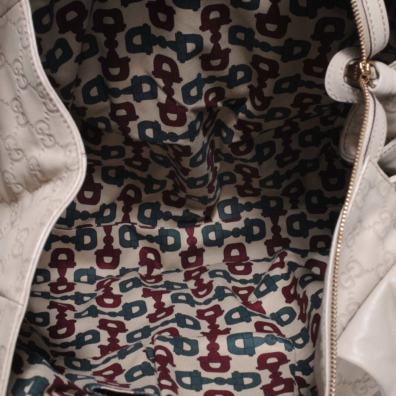 Gucci Guccissima Large Hysteria Tote Off White 5 of 7