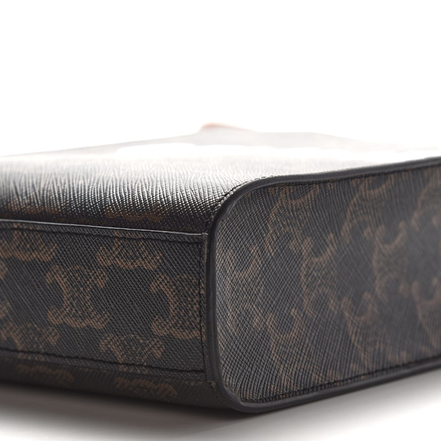 Triomphe Canvas Calfskin Mini Vertical Cabas Tan