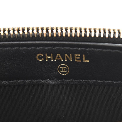 Chanel Calfskin Quilted Pearl Small Clutch With Chain Black 8 of 15