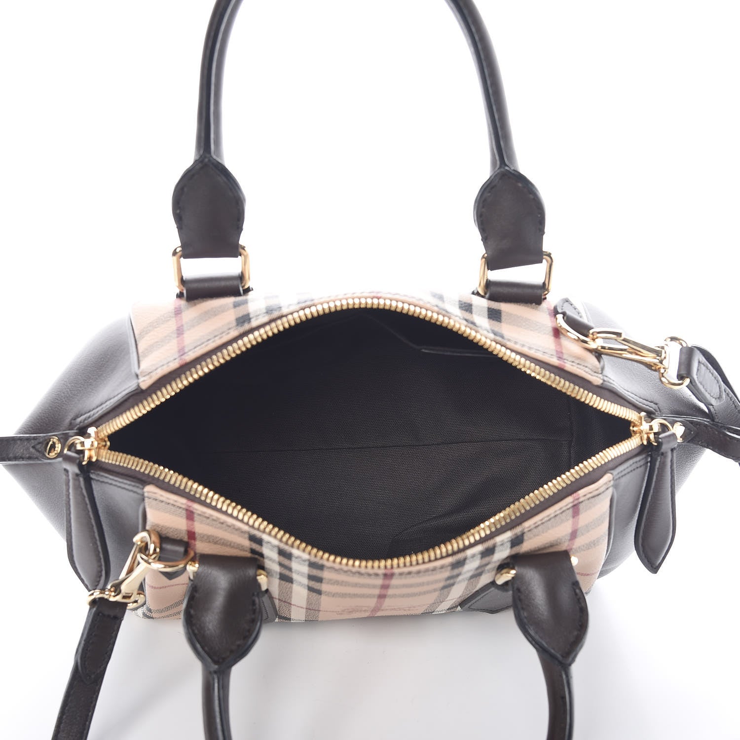 Burberry Haymarket Check Small Blaze Satchel Chocolate 5 of 8