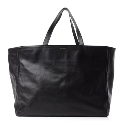 Saint Laurent Calfskin Suede Reversible East West Shopper Tote Black 15 of 21