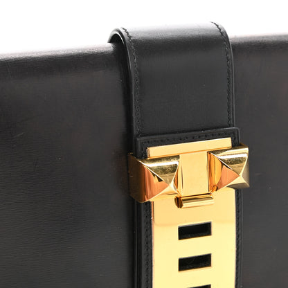 Hermes Box Medor 29 Clutch Black 7 of 8