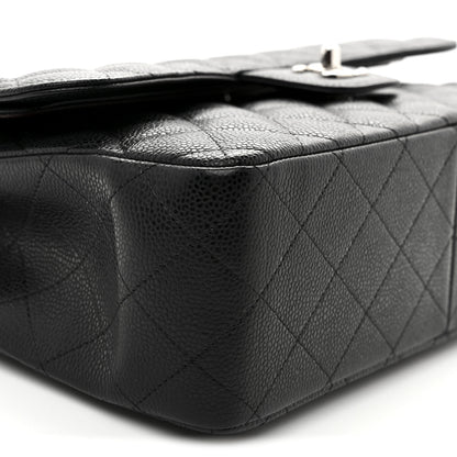 Chanel Caviar Quilted Jumbo Double Flap Black 9 of 10