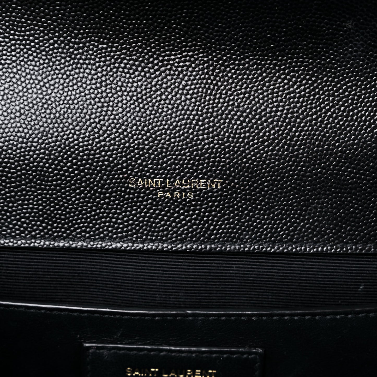 Grain De Poudre Textured Mixed Matelasse Triquilt Medium Monogram Satchel Black