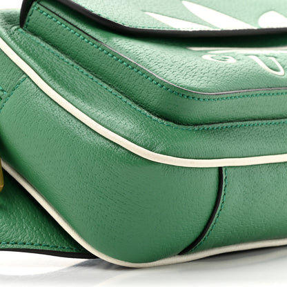 Gucci X ADIDAS Textured Dollar Calfskin Belt Bag Green 10 of 12
