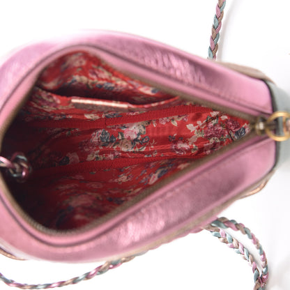 Gucci Laminated Nappa Trapuntata Mini Zumi Dome Shoulder Bag Rosa Lago Rame 7 of 9