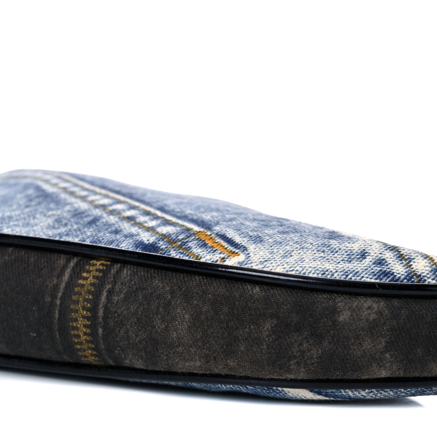 Christian Dior Denim Saddle Pochette Blue 9 of 10