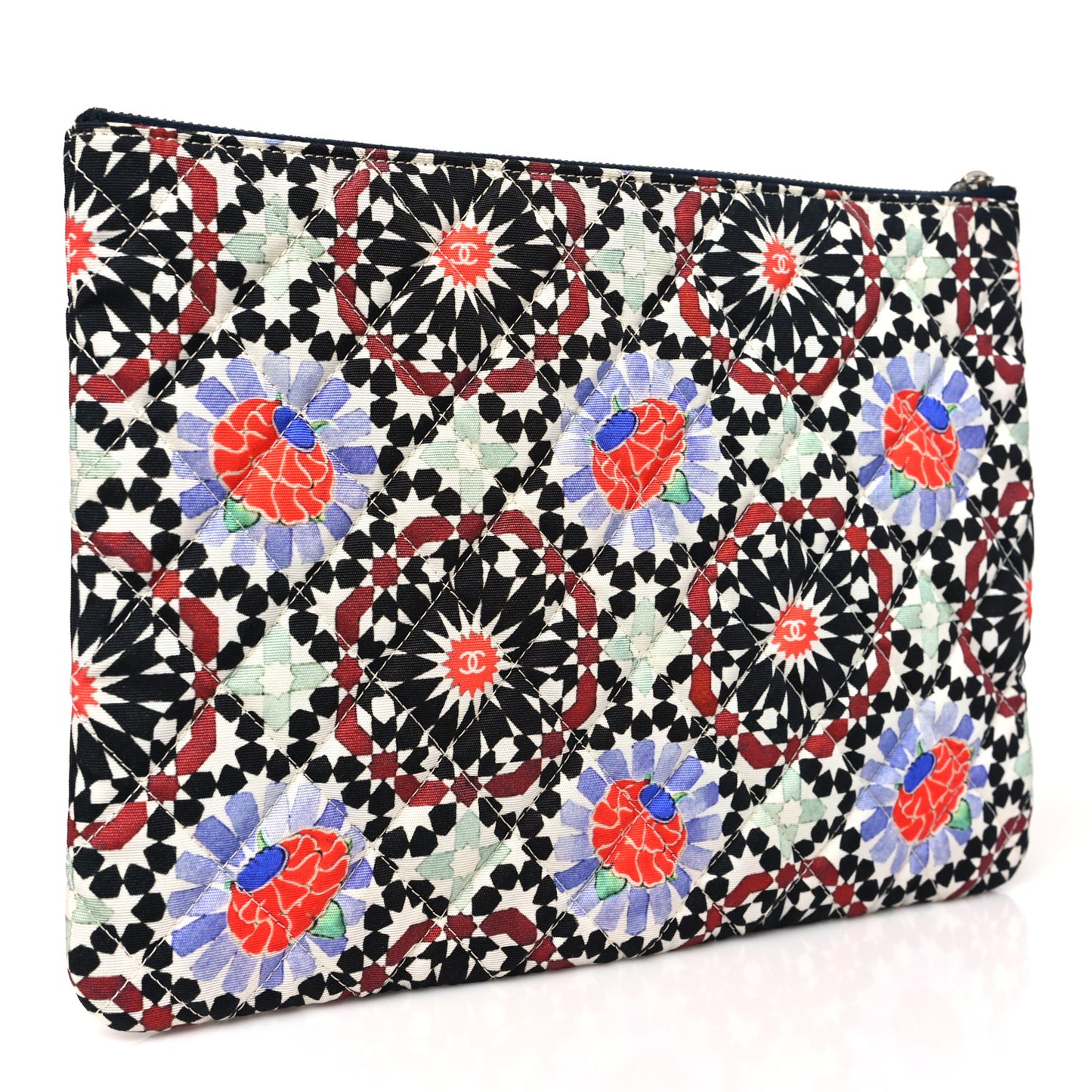 Coated Canvas Paris Dubai Medium Cosmetic Case Multicolor