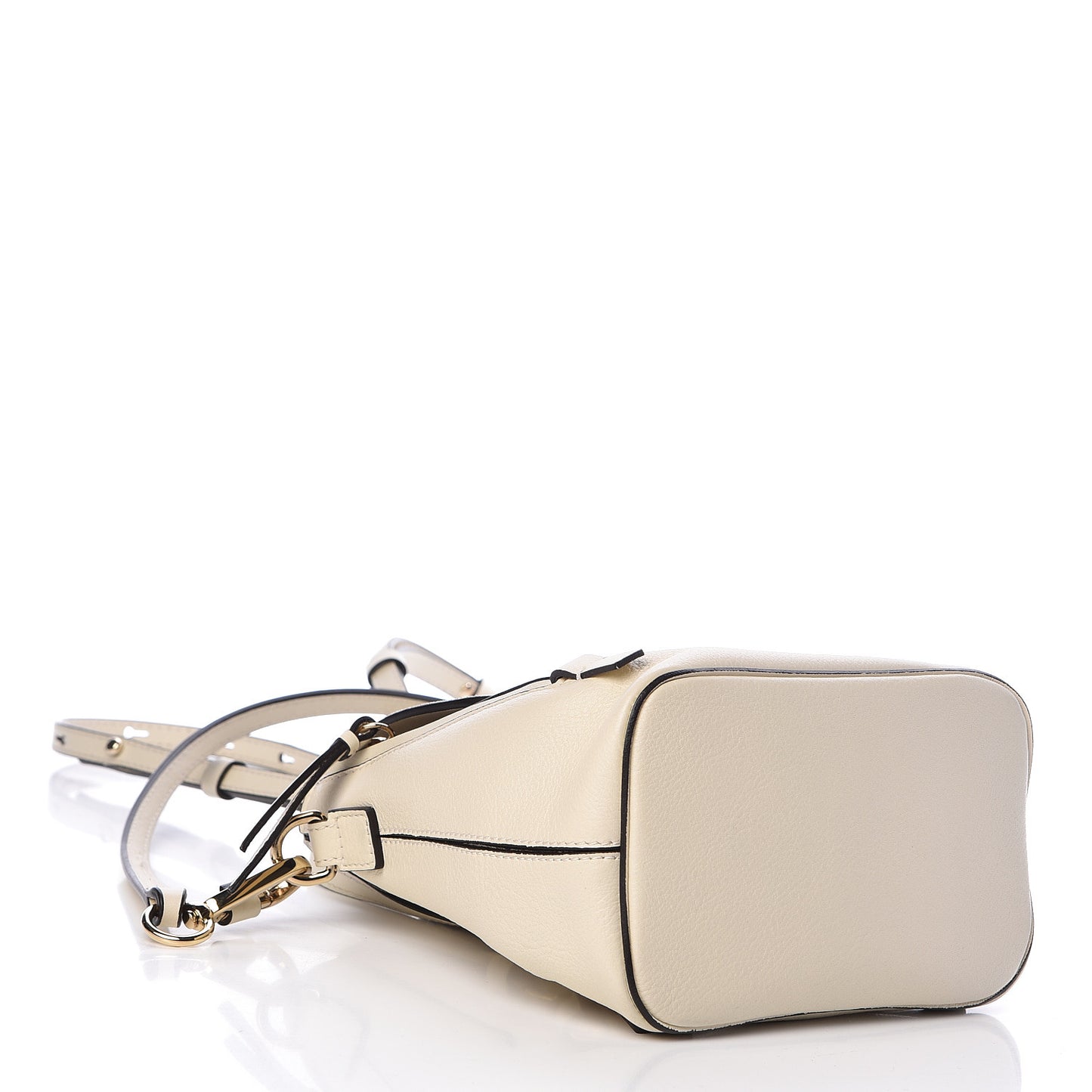 Suede Calfskin Mini Faye Backpack Off White