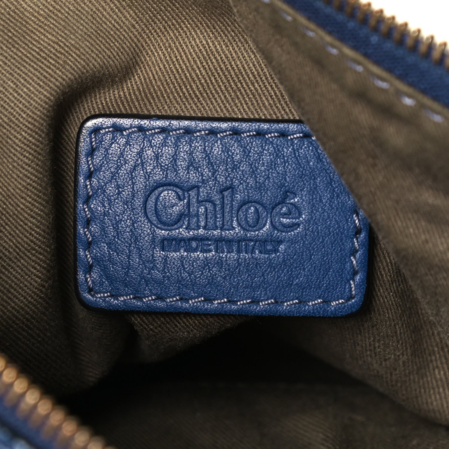 Chloe Calfskin Mini Marcie Satchel Navy Blue 6 of 9