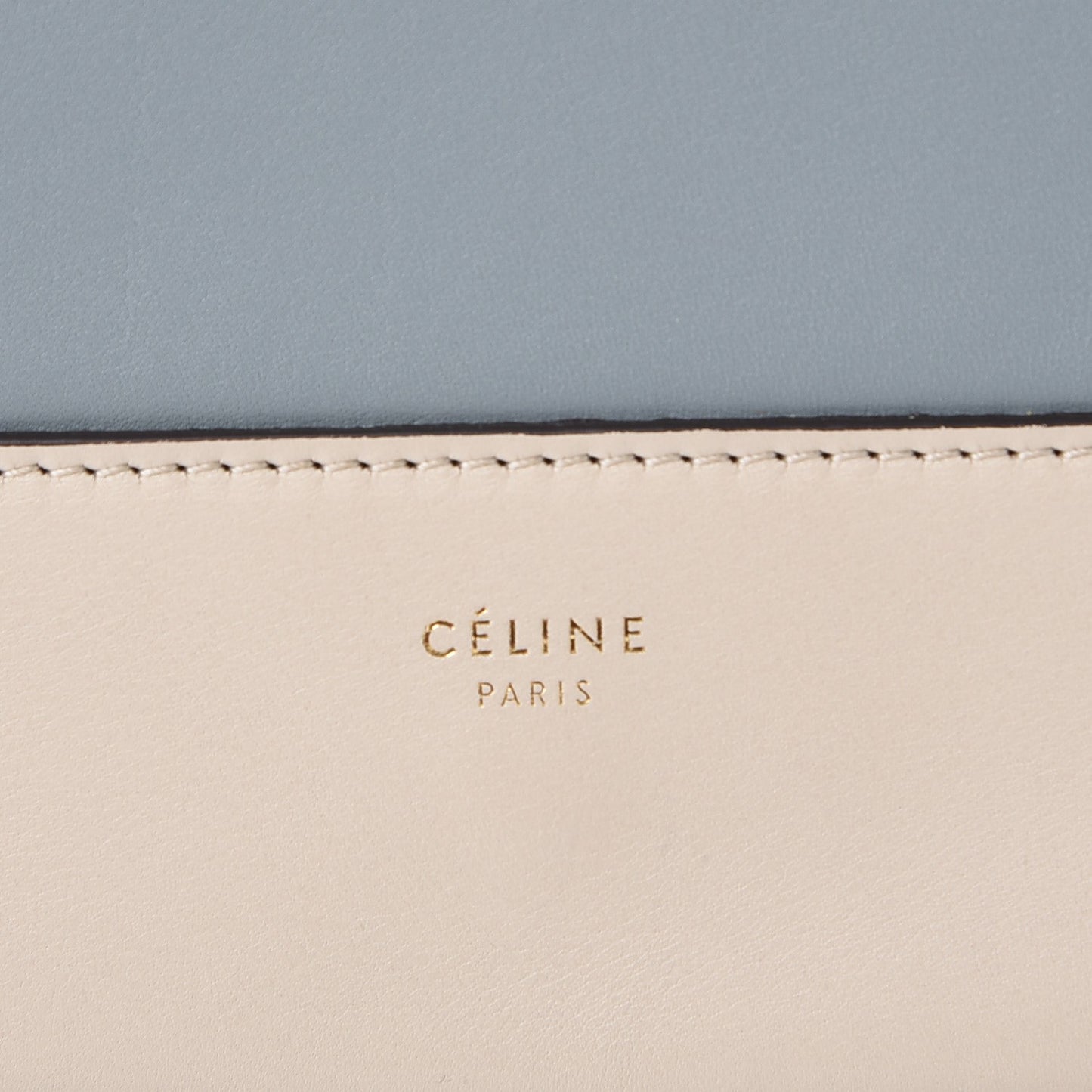 Shiny Smooth Calfskin Medium Frame Shoulder Bag Grege Storm