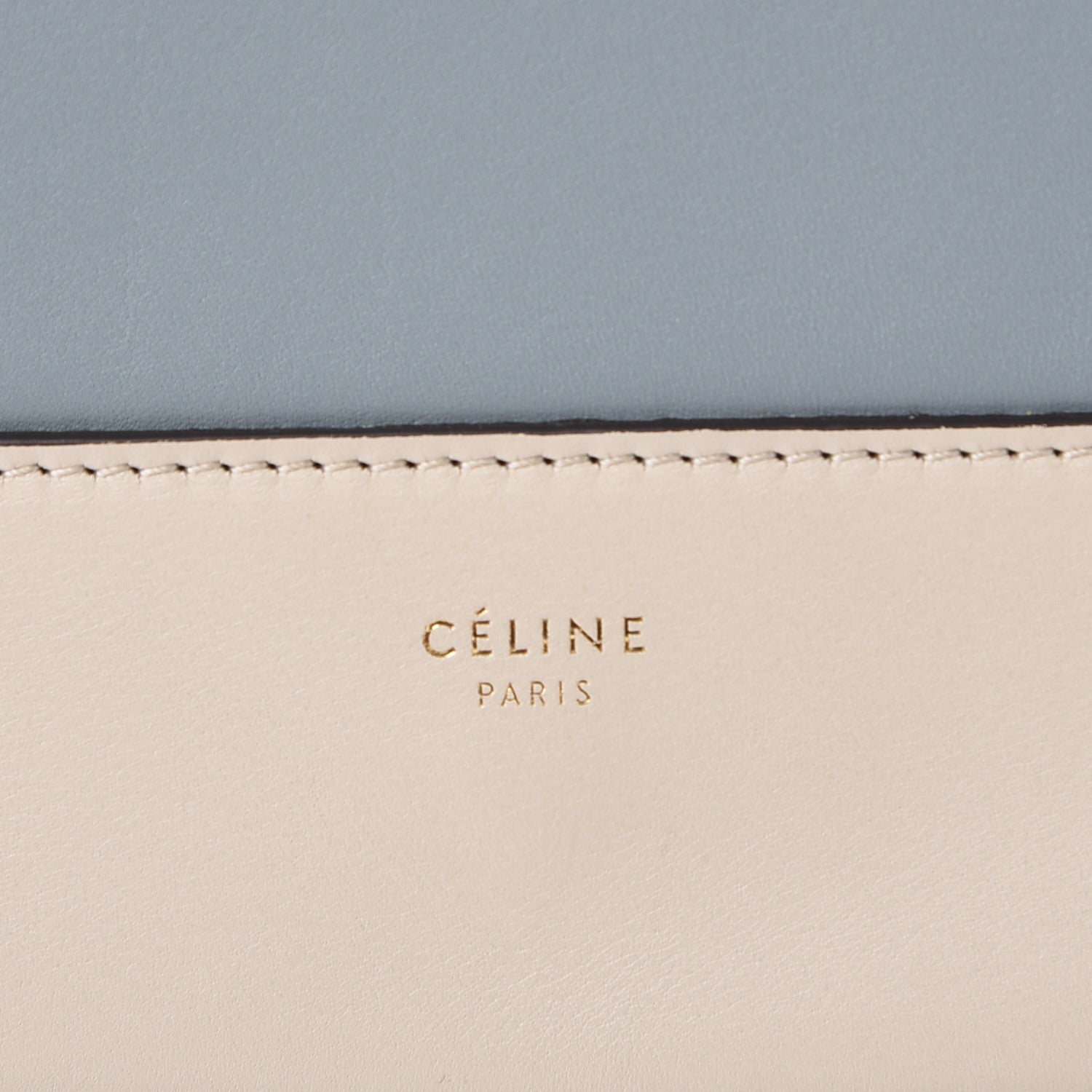 Celine Shiny Smooth Calfskin Medium Frame Shoulder Bag Grege Storm 6 of 10