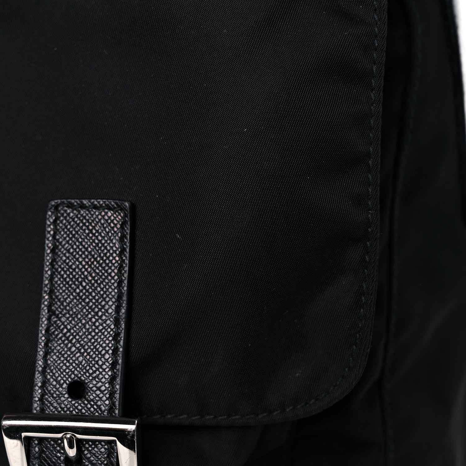 Prada Tessuto Nylon Saffiano Messenger Bag Black 12 of 15
