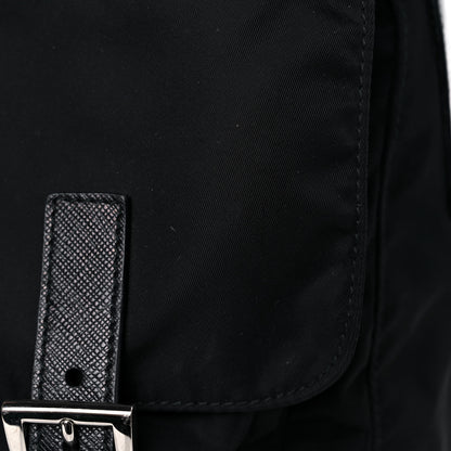 Prada Tessuto Nylon Saffiano Messenger Bag Black 12 of 15