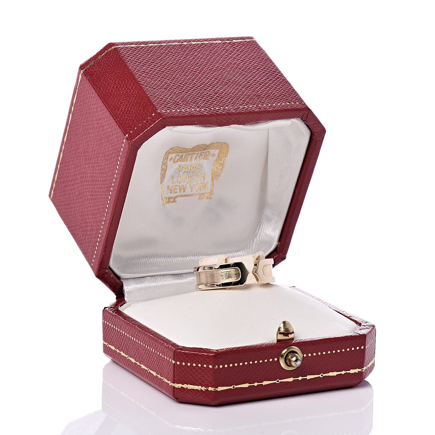 18K Yellow Gold 6.5mm C De Ring 57 8