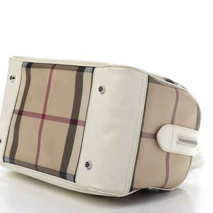 Burberry Nova Check Bowling Bag White 8 of 13