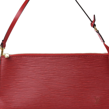 Louis Vuitton Epi Pochette Accessories 24 Castillan Red 10 of 10