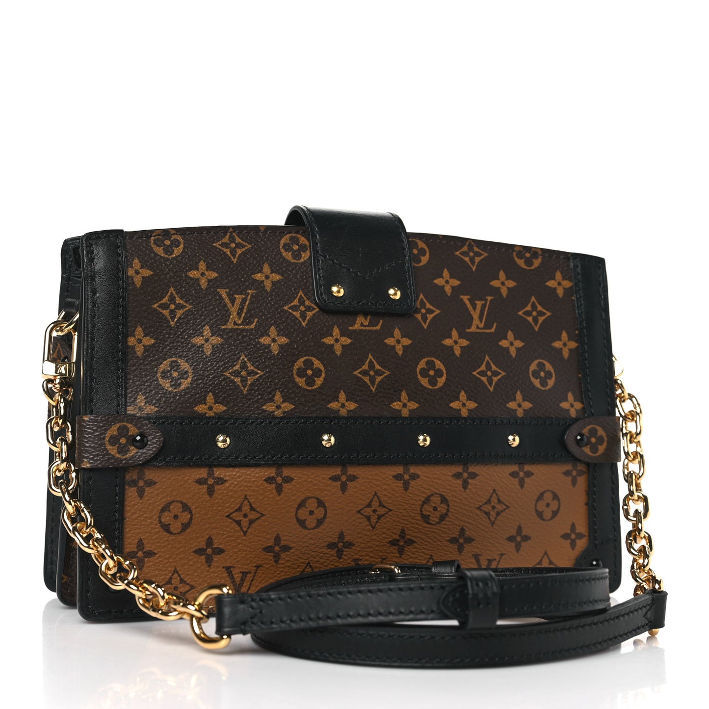 Reverse Monogram Trunk Clutch