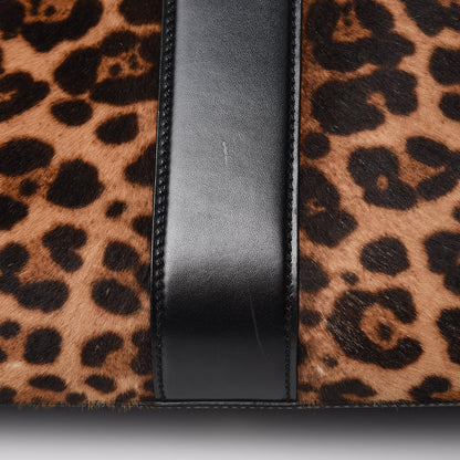 Gucci Pony Hair Jaguar Print Medium Lady Buckle Top Handle Bag Black 11 of 18