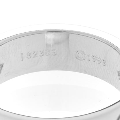 Cartier 18K White Gold 3 Diamond 5.5mm LOVE Ring 52 6 4 of 5