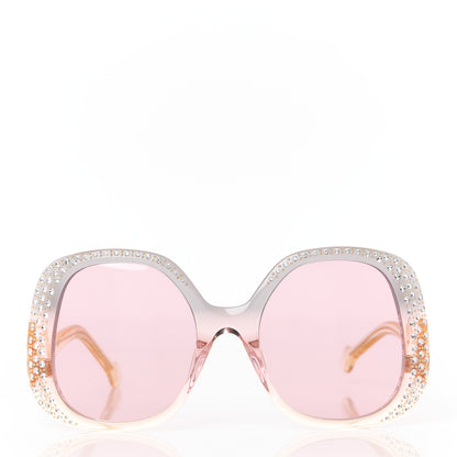 Gucci Acetate Square Frame Sunglasses GG1235S Grey Yellow Pink Multicolor 2 of 8